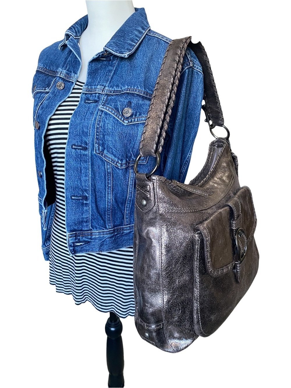 Coach XL Limited Edition Dylan in Distressed Cracked Metallic Bronze Leather - Picture 4 of 16